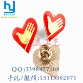 優(yōu)惠的志愿者慈善徽章/大型活動佩戴胸牌定制