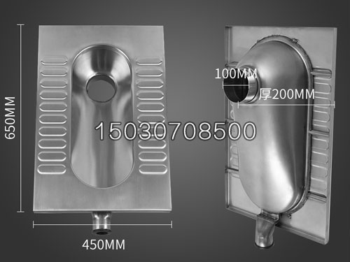 XKD-806不銹鋼窄板蹲便器